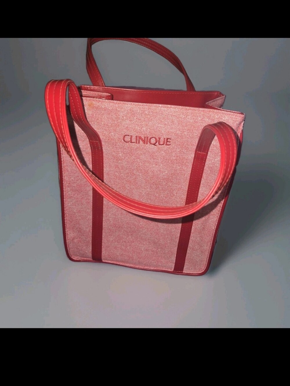 Clinique Red Tote Bag